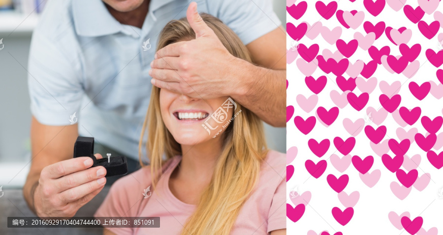 男人向女人求婚的復合形象