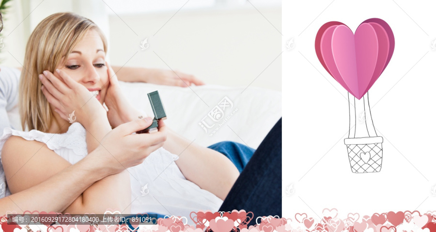 男人向女人求婚的復(fù)合形象