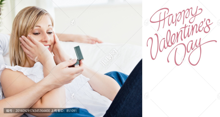 男人向女人求婚的復(fù)合形象