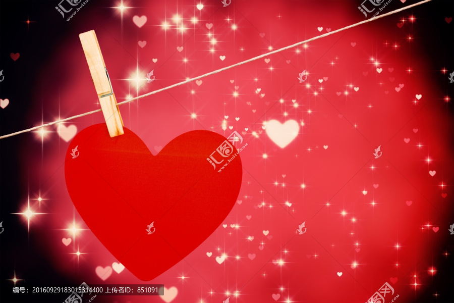 心挂在对情人的心线设计