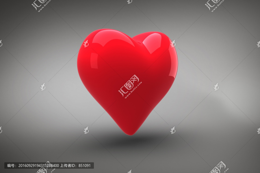 大紅色愛(ài)心設(shè)計(jì)