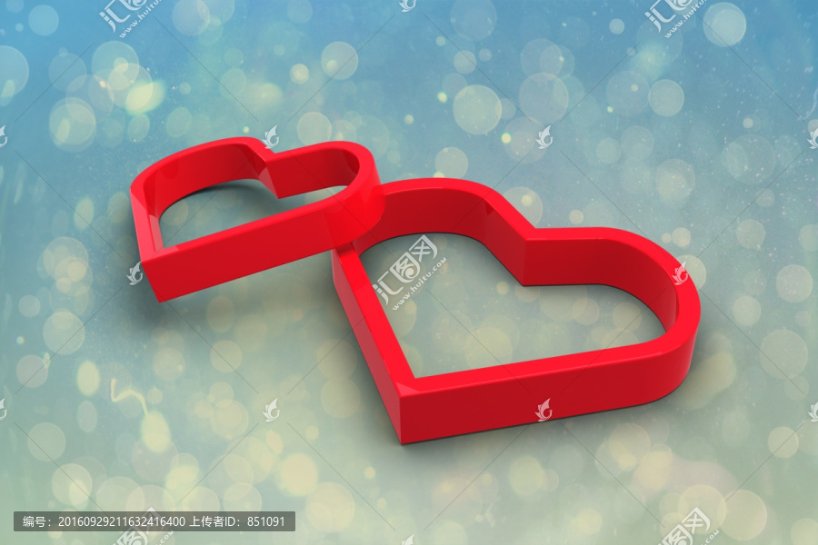 心靈與藍(lán)色抽象的光點(diǎn)設(shè)計(jì)
