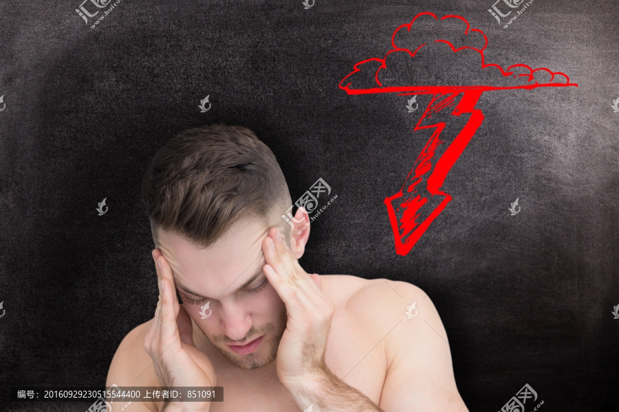 男人頭痛的復(fù)合形象
