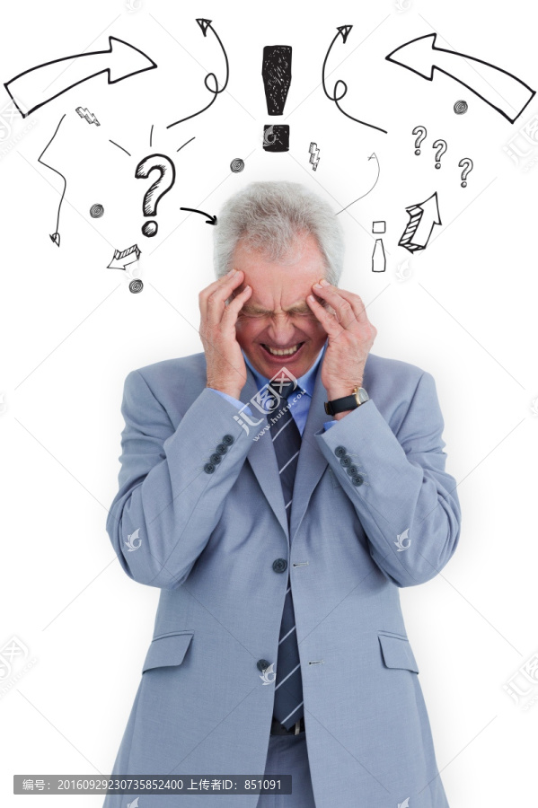 男人頭痛的復(fù)合形象