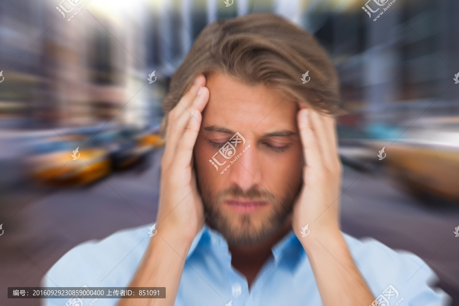 男人頭痛的復合形象