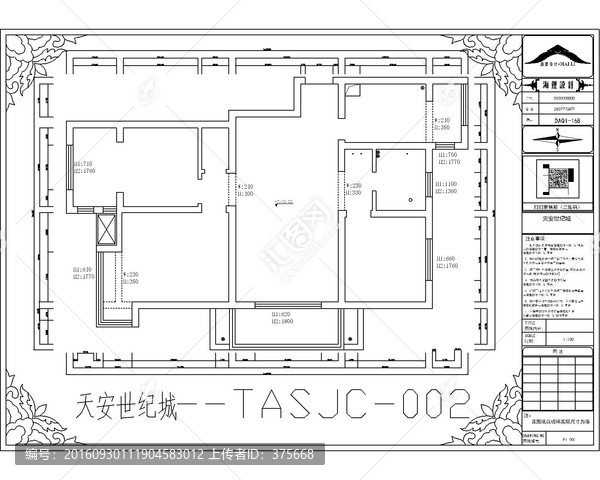 滁州天安世紀(jì)城CAD戶型圖