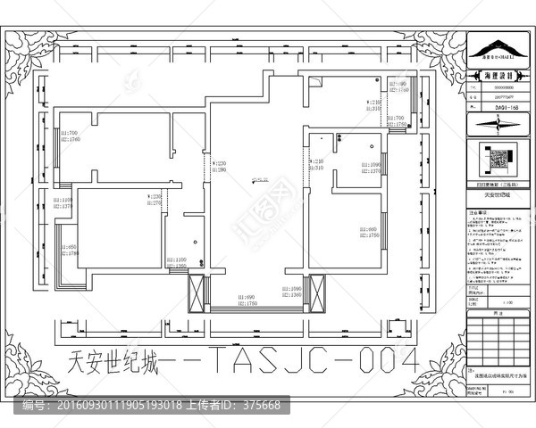 滁州天安世纪城CAD户型图