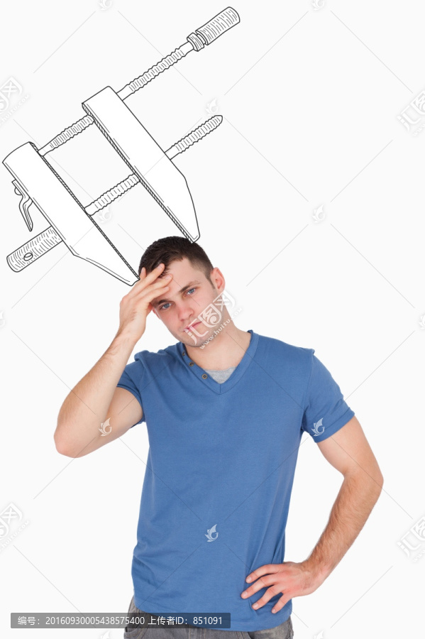 男人頭痛的復(fù)合形象