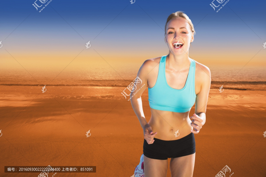 在跑步的女人