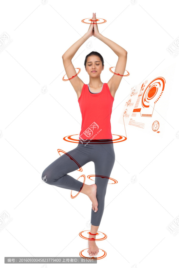 在做瑜伽的女人