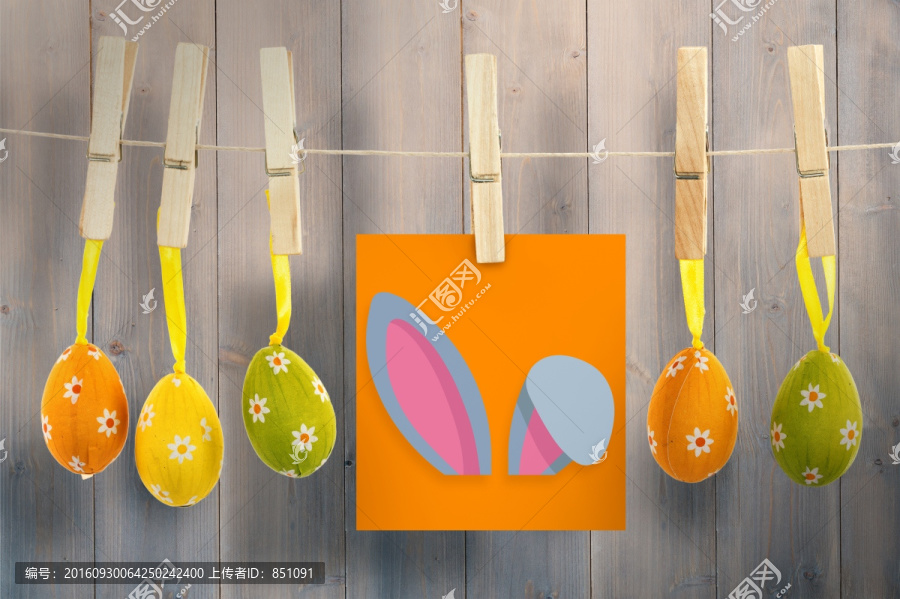 復(fù)活節(jié)兔子耳朵的復(fù)合形象