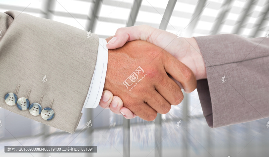 企業(yè)人的手抖動的側(cè)面視圖