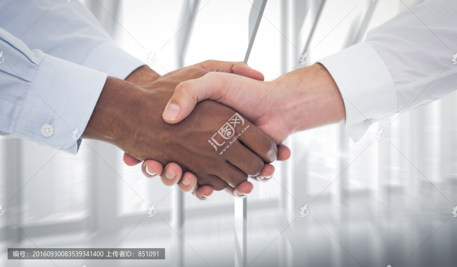 商人握手的復合形象