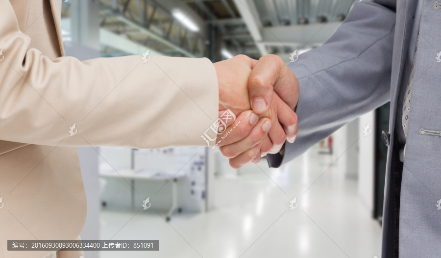 商人握手的復合形象