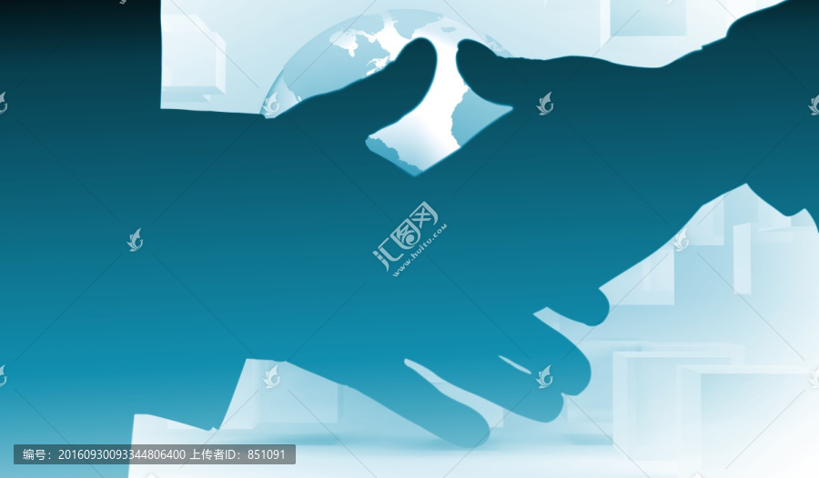 商人握手的復(fù)合形象