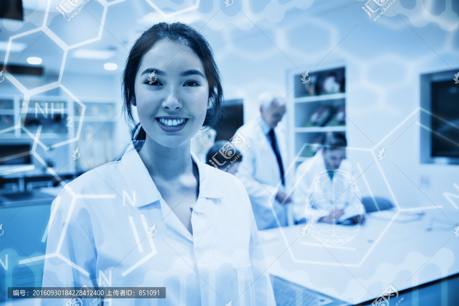 科學(xué)家做實(shí)驗(yàn)的復(fù)合形象