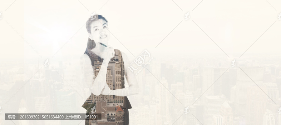 體貼的女商人復(fù)合圖像