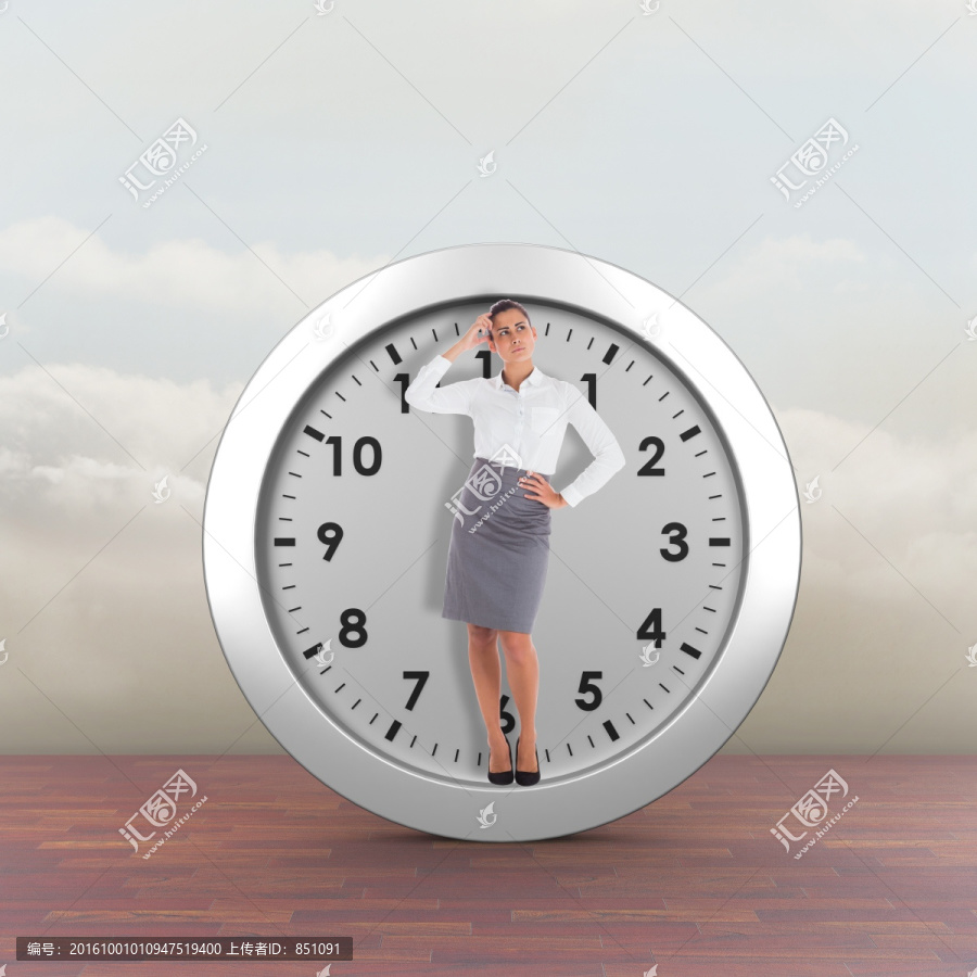 聚焦的商人合成圖像