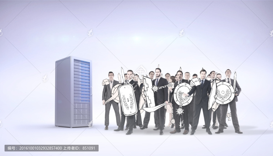商業(yè)人士站立的復(fù)合形象