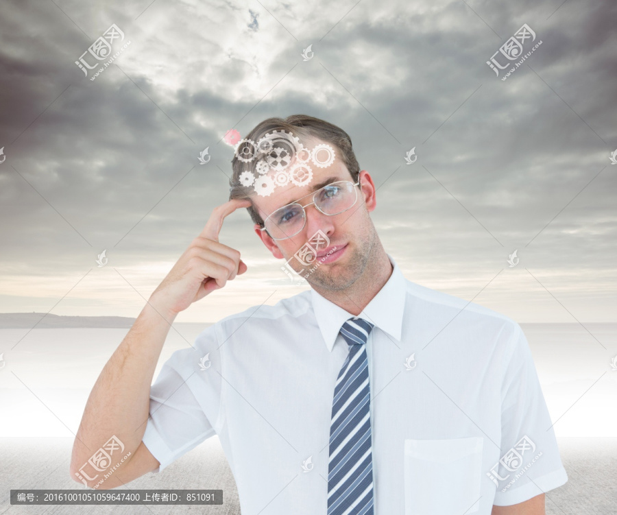 商人思考的復(fù)合形象