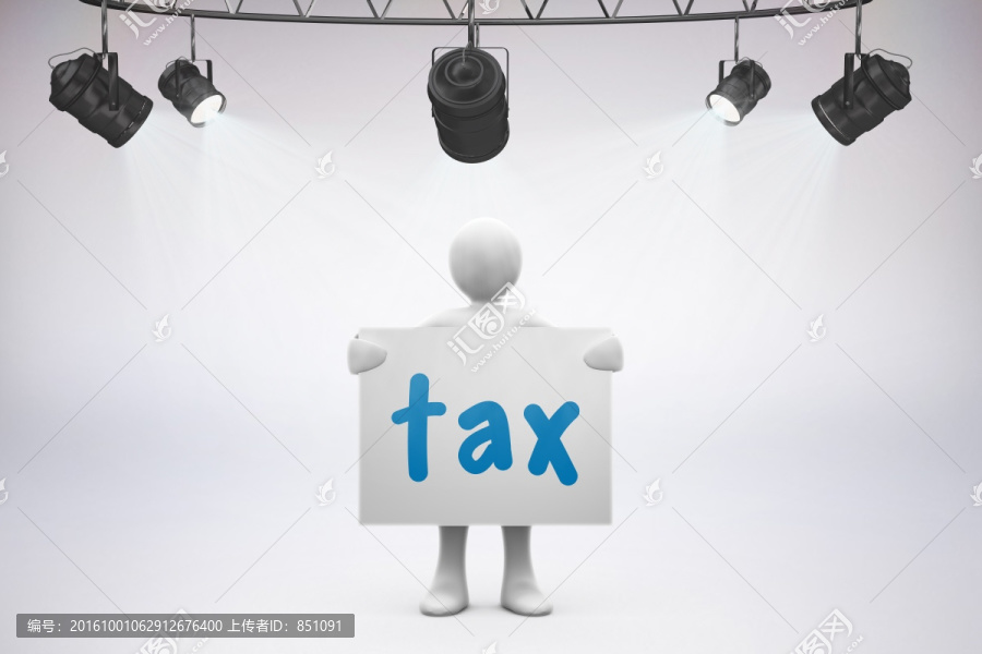 小白機器人拿著廣告牌