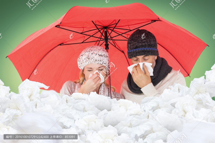 夫婦感冒的復(fù)合形象
