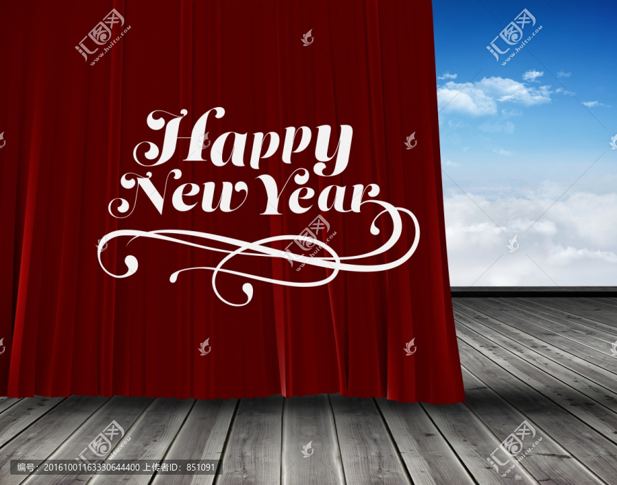 優(yōu)雅新年紅窗簾