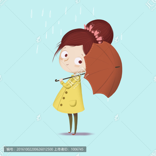打傘的女孩