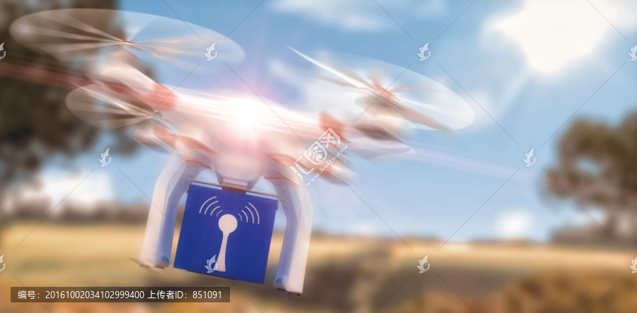 一個立方體的無人機