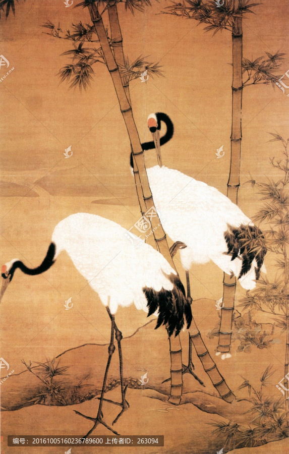 邊景昭,雙鶴圖