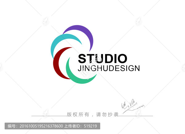 花卉logo,標志設計