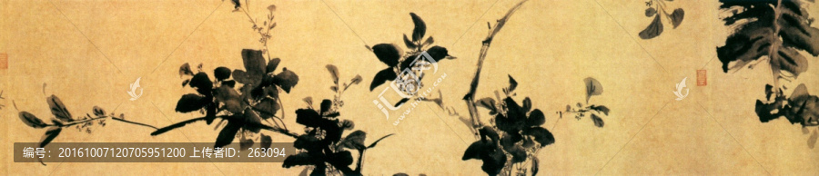 徐渭,四時花卉圖