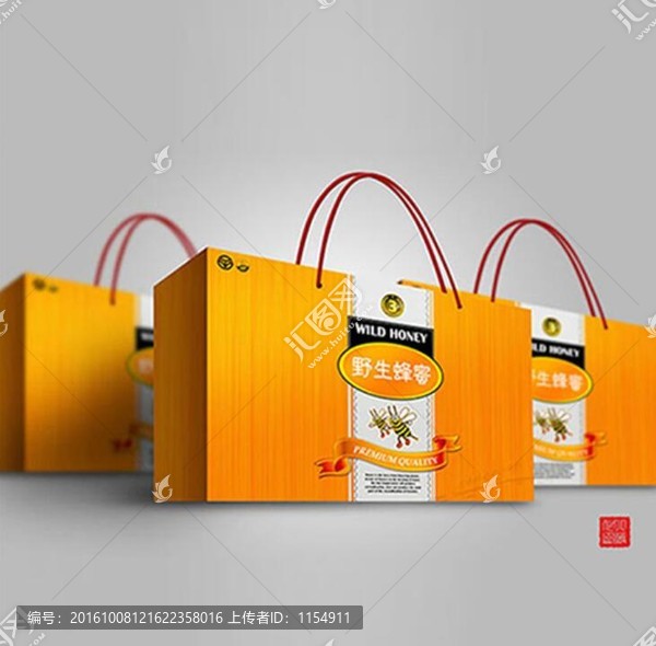 蜂蜜包裝禮盒平面圖