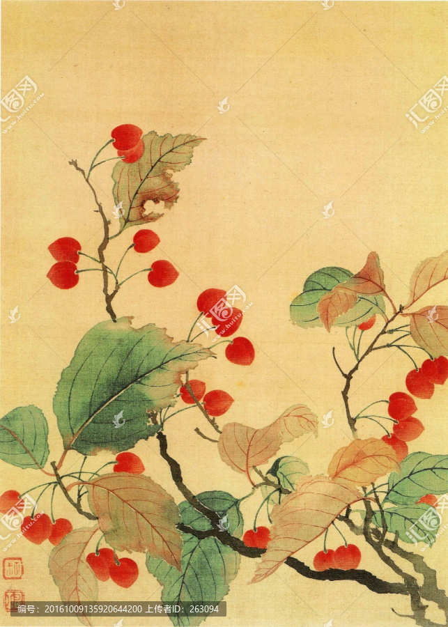 惲壽平,花卉圖