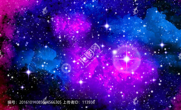 絢麗星空圖