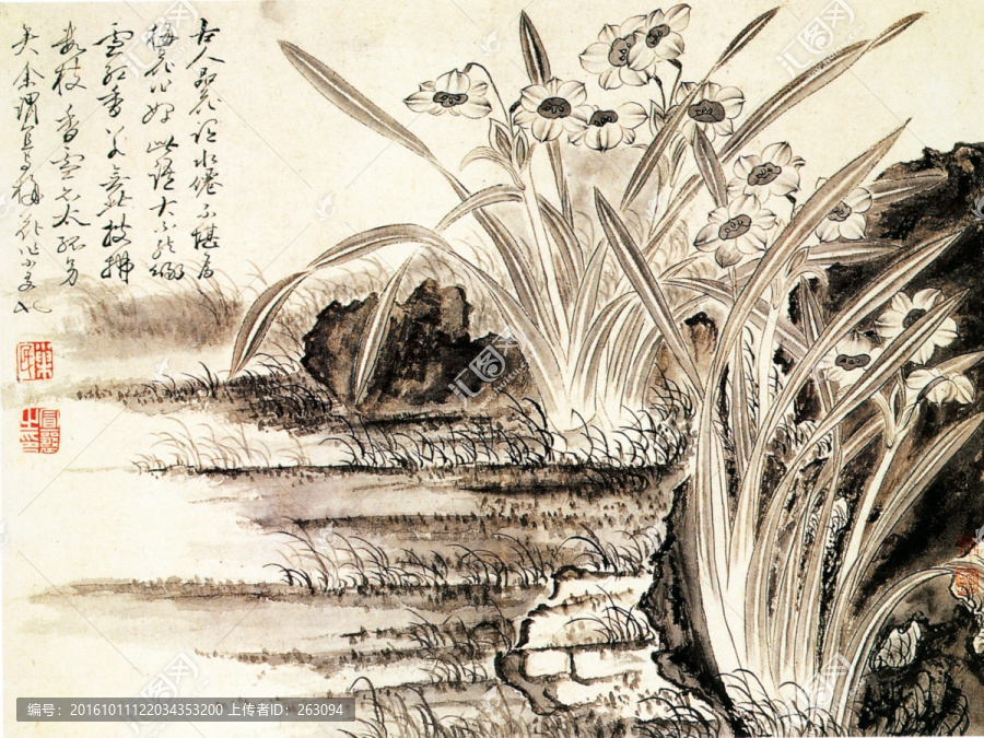 金明,花鳥蟲魚圖之三