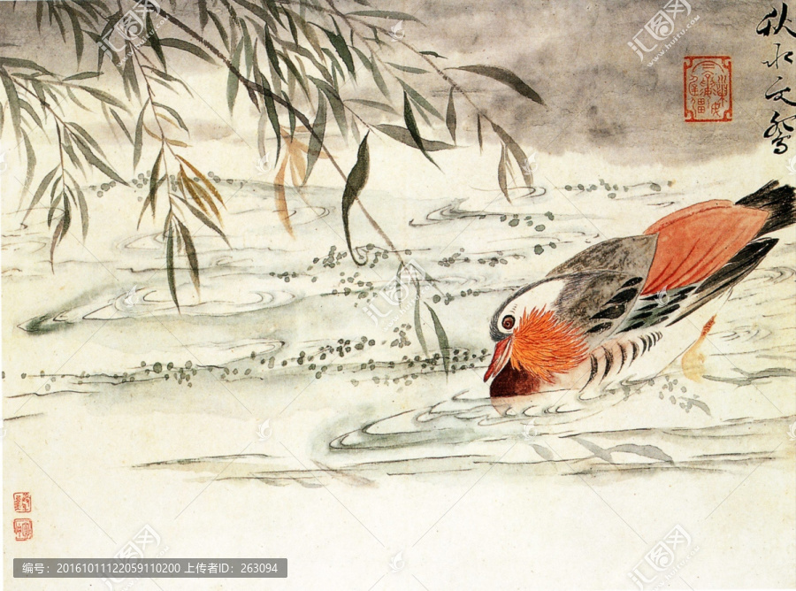 金明,花鳥蟲魚圖之四