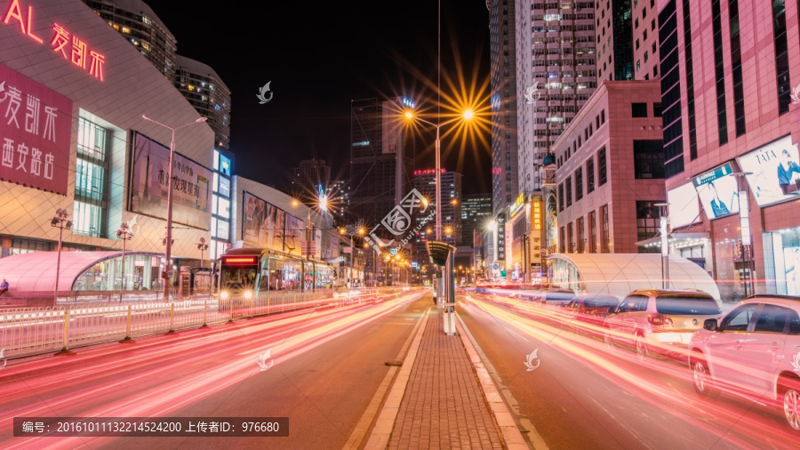 大连西安路夜景