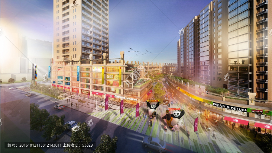 建筑圖樓盤寫字樓時(shí)尚效果圖外圍