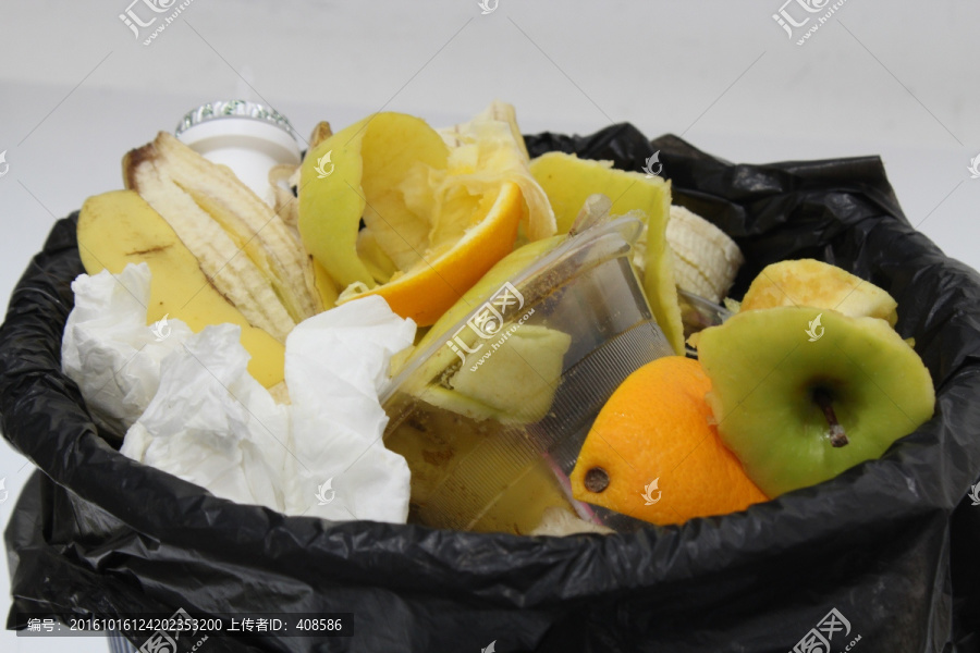 水果垃圾,垃圾筒,垃圾袋,垃圾