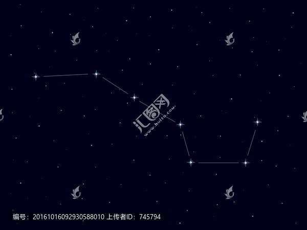 北斗七星,分层图片