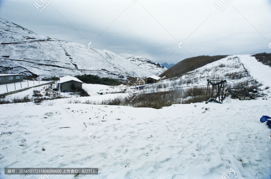 雪景,菲林底片扫描