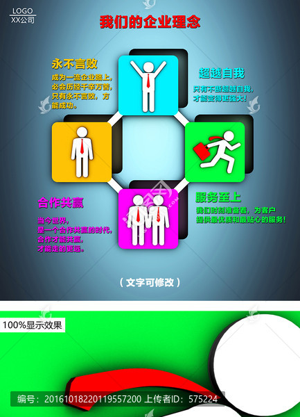 3D小人創(chuàng)意企業(yè)文化展板