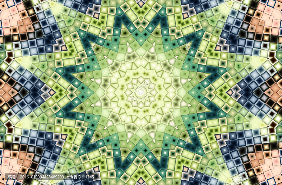 唯美馬賽克拼接圖案