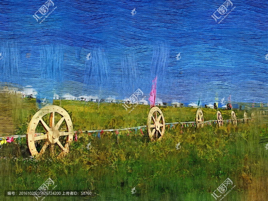 電腦畫,牧場(chǎng)風(fēng)景