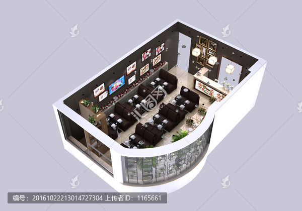 3D冰淇淋店效果圖