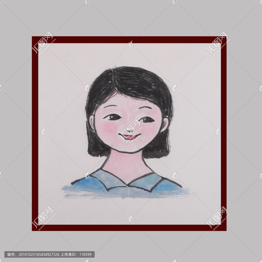 簡筆畫小女孩