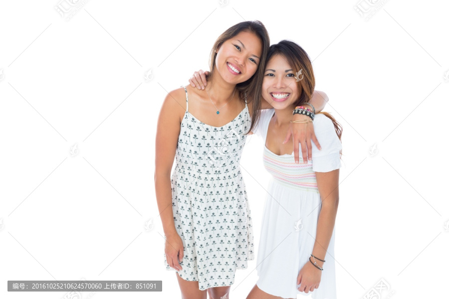 两个可爱的亚洲女人