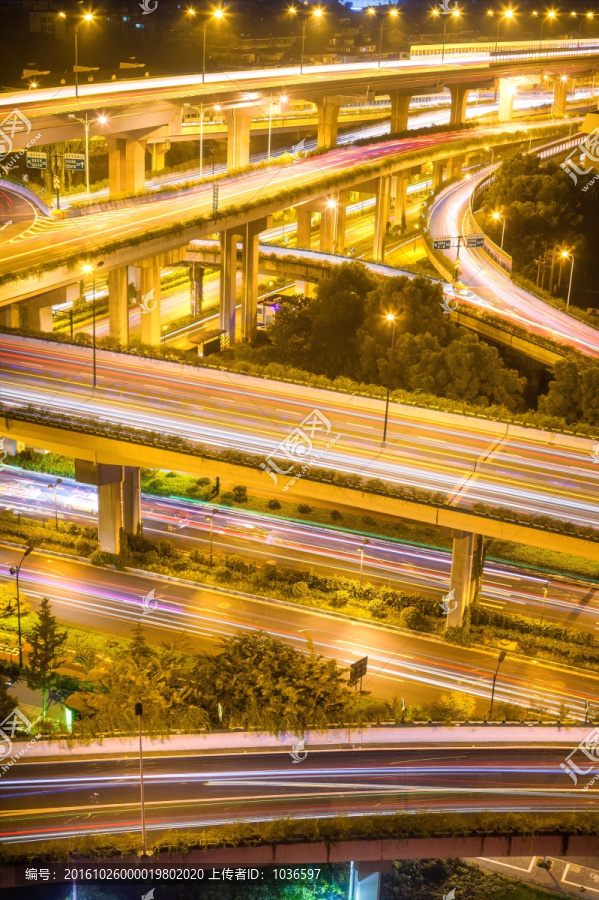 德胜高架桥夜景