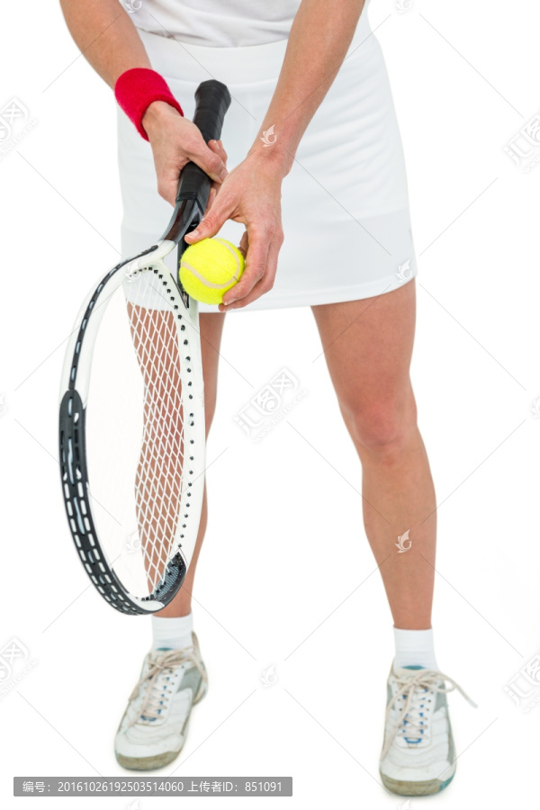 打网球的运动员